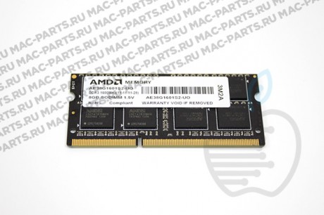 Оперативная память для ноутбука 8Gb DDR3 PC12800 AMD 1600MHz