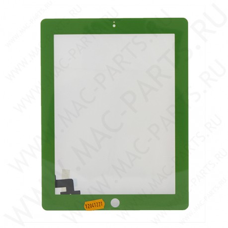 Тачскрин (Стекло) для iPad 2, зеленый
