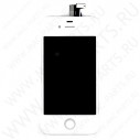Переднее стекло (тачскрин) для iPhone 4S белое