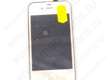 Переднее стекло (тачскрин) для iPhone 4G золотое