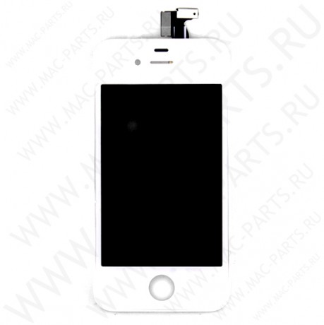 Переднее стекло (тачскрин) для iPhone 4S белое (Оригинал)