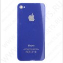 Задняя крышка (панель) для iPhone 4g синя/голубая