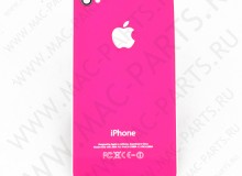 Задняя крышка (панель) для iPhone 4s ярко-розовая