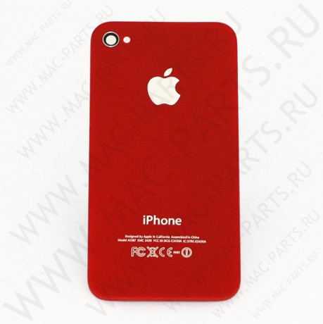 Задняя крышка (панель) для iPhone 4s красная
