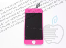 Переднее стекло (тачскрин) для iPhone 5s розовый