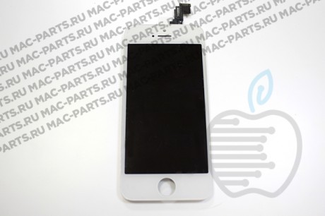 Переднее стекло (тачскрин) для iPhone 5c белое