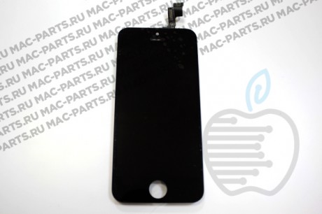 Переднее стекло (тачскрин) для iPhone 5s черное