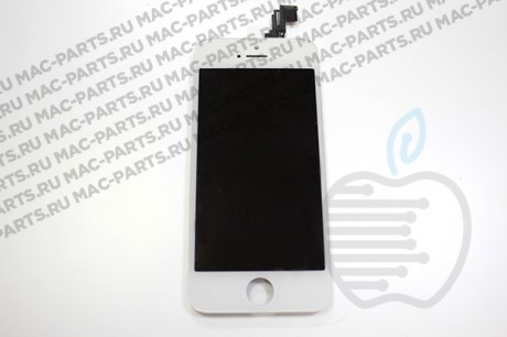Переднее стекло (тачскрин) для iPhone 5s белое